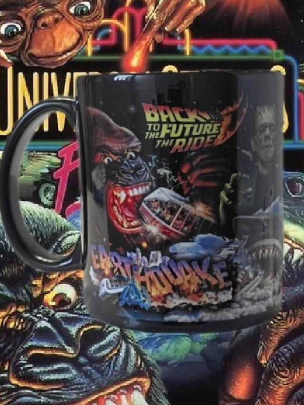 Universal Studios Orlando Collectible Black 30th Anniversary Classic Movies Mug